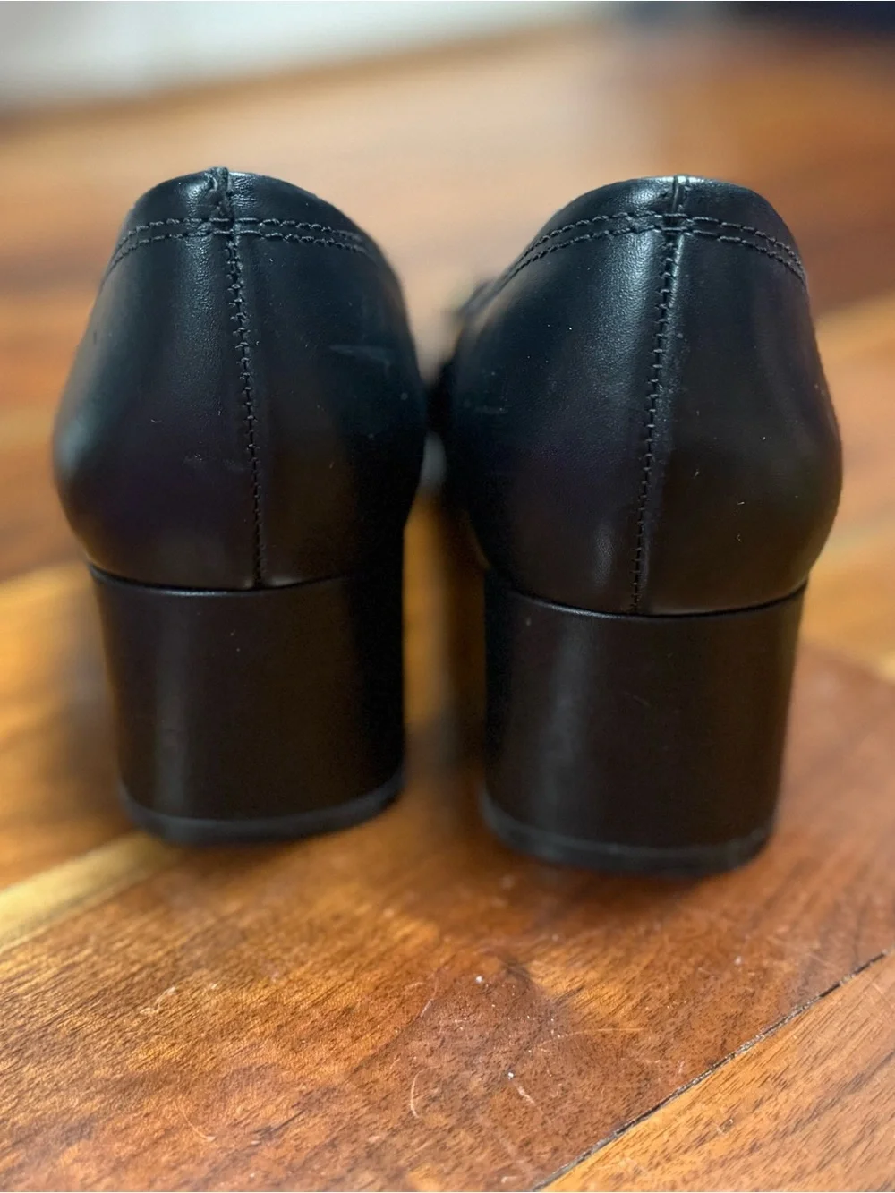 Tory Burch Black Leather Logo mini Miller 45mm pumps